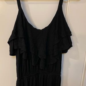 Forever 21 | Ruffle Maxi Dress | Size: XL | Black